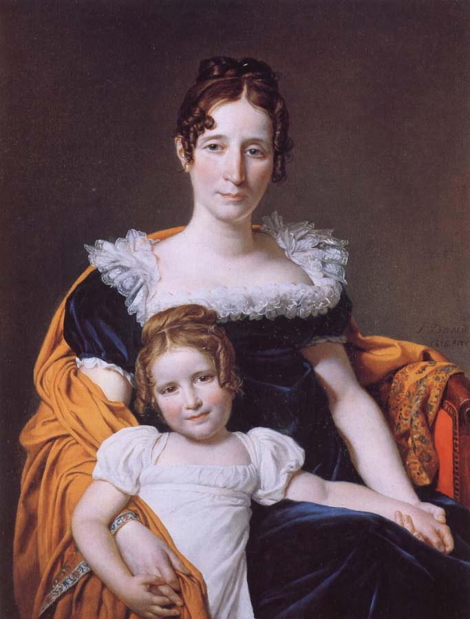 Portrait of the Vicomtesse Vilain XIV and her Daughter